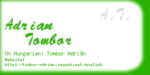 adrian tombor business card